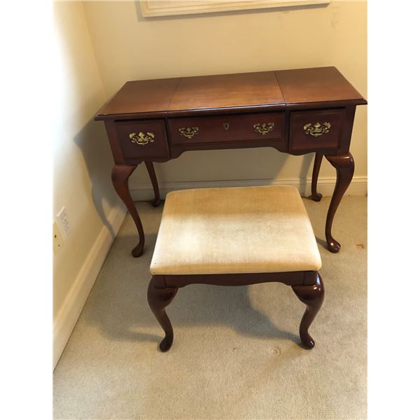 Cherry Vanity and Bench
