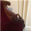 Image 3 : Vintage Cherry and Velvet Chair