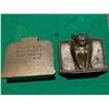 CAT brass bookends SNEAD & CO-Jersey City, NJ Circa 1925