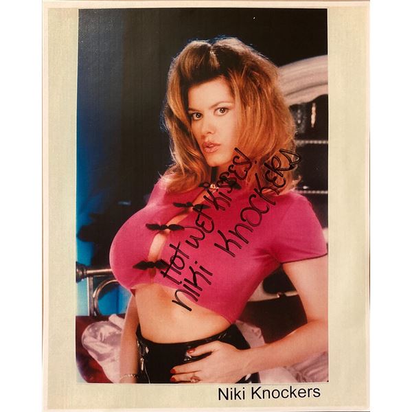 Niki Knockers signed photo