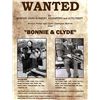 Image 1 : Bonnie & Clyde Wanted Poster