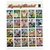 Image 1 : Legends of Baseball, Full Sheet of 20 x 33-Cent Postage Stamps, USA 2000, Scott 3408
