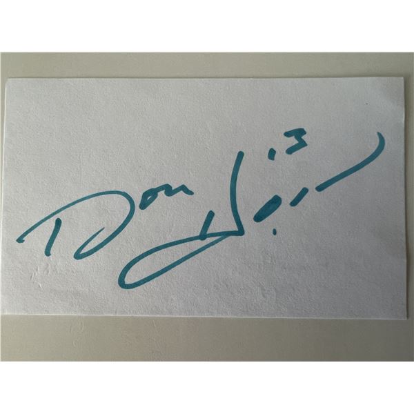 Football Player Don Horn original signature