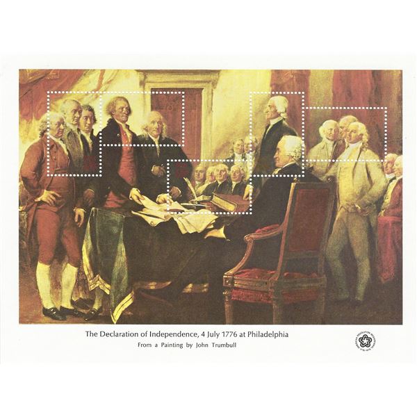 The Declaration of Independence Stamp Sheet