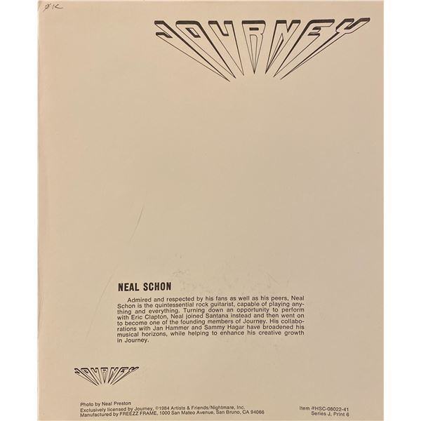 Neal Schon signed photo