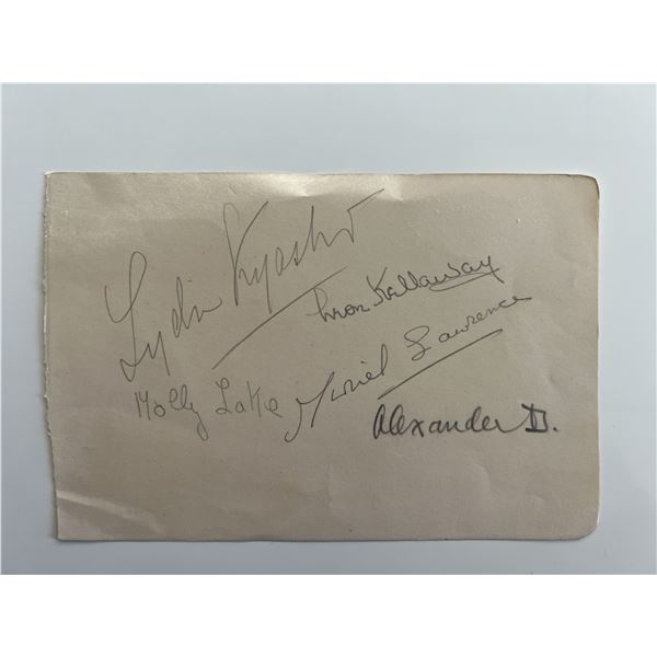 Lydia Kyasht original signature