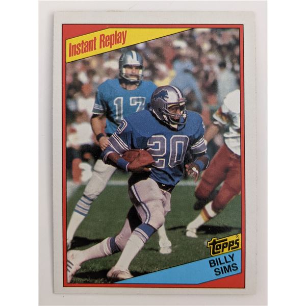 Billy Sims Football Trading Card - Topps Instant Replay #261 1984