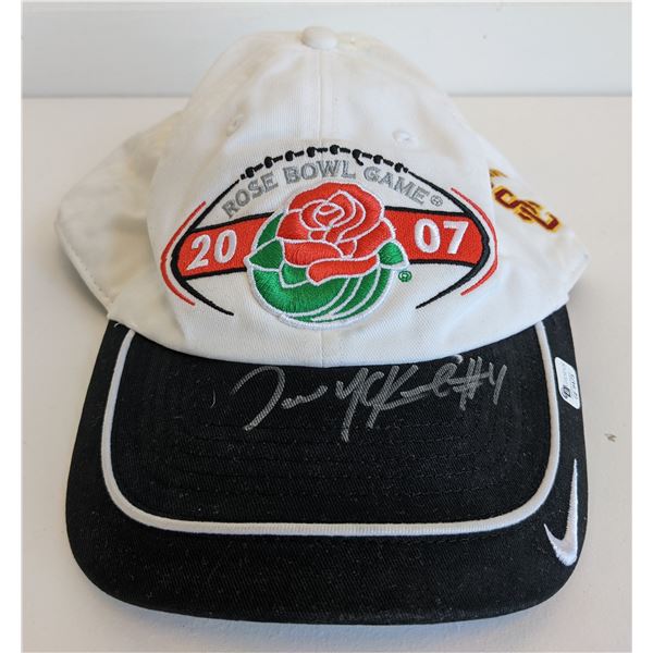 2007 Rose Bowl Game USC Joe McKnight signed baseball hat