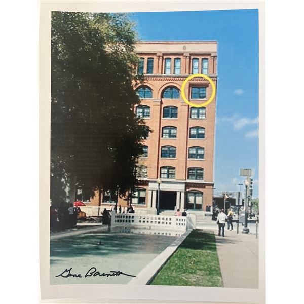 JFK Assassination Dallas Police Gene Barnett signed photo