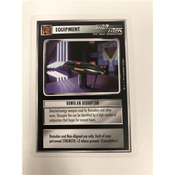 1995 Star Trek CCG Romulan Disruptor Equipment Card