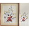Image 1 : The Magic of Disney Hats Off hand-painted cel and signed postcard. Disney-MGM Studios 2001. Multi-si
