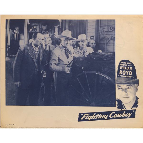 The Fighting Cowboy 1955R original vintage lobby card