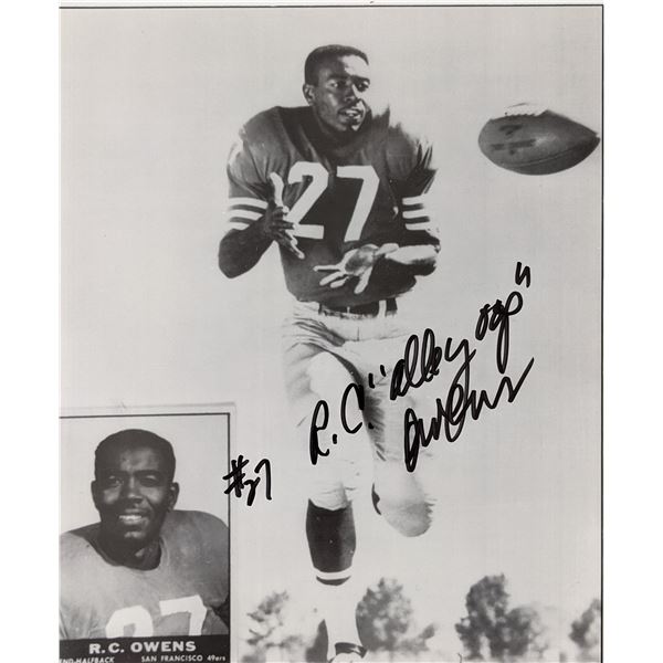 R. C. Owens Hand Signed Photo