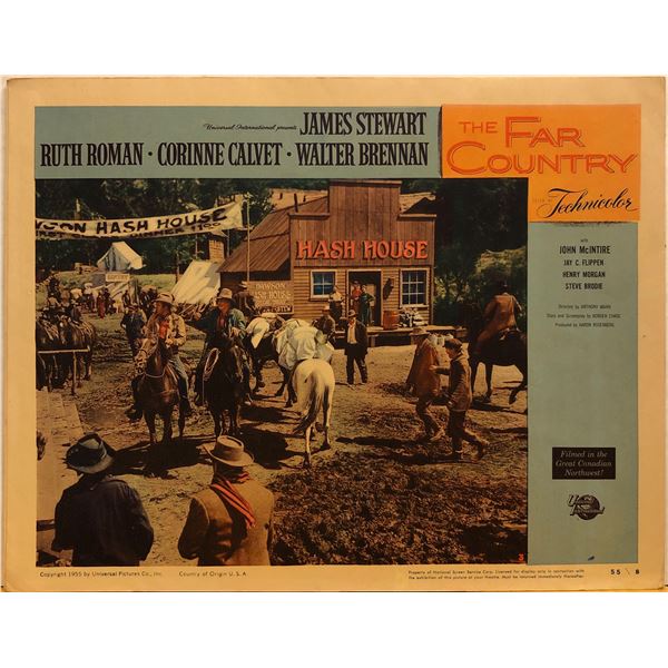 The Far Country 1955 original vintage lobby card