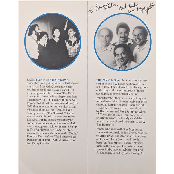 The Mystics Signed Bio