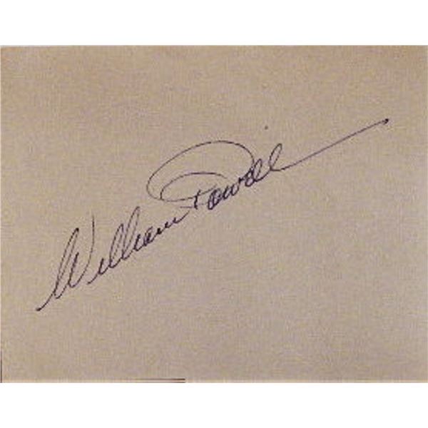 William Powell signature slip