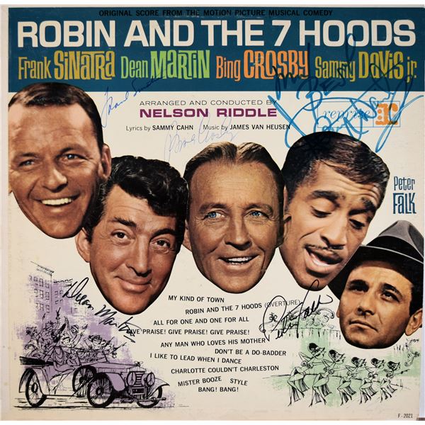 Rat Pack Robin And The 7 Hoods signed album