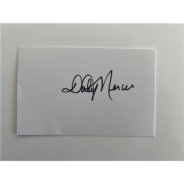 Dolly Mercer original signature