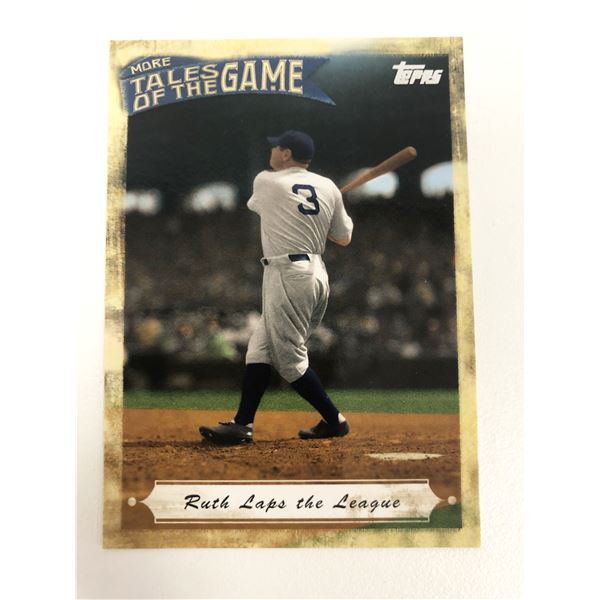 2010 Topps More Tales of the Game Ruth Laps the League Babe Ruth MTOG#5
