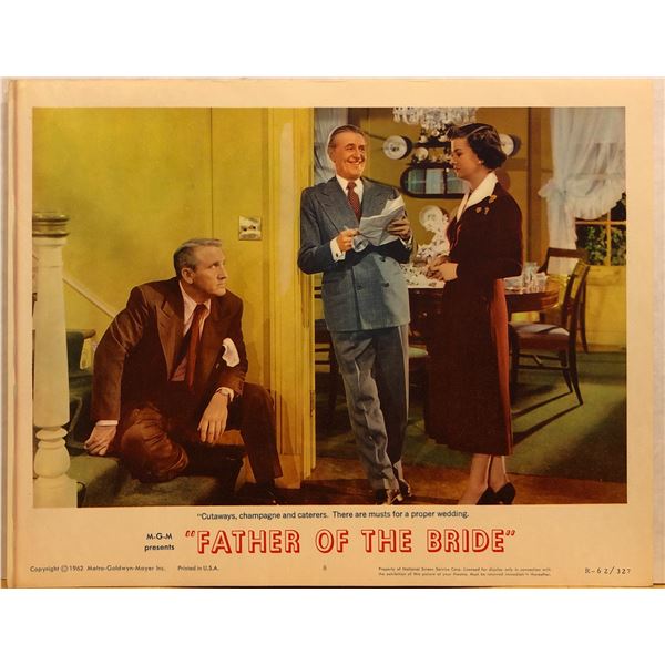 Father of the Bride 1962R original vintage lobby card