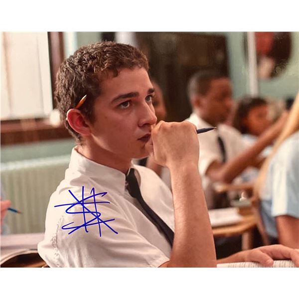 Shia LaBeouf signed movie photo