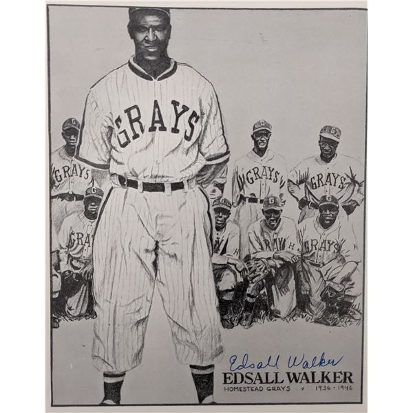 Edsall Walker Homestead Grays Signed Photo