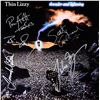 Image 1 : Thin Lizzy signed Thunder and Lightning album