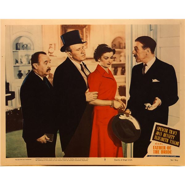 Father of the Bride 1950 original vintage lobby card