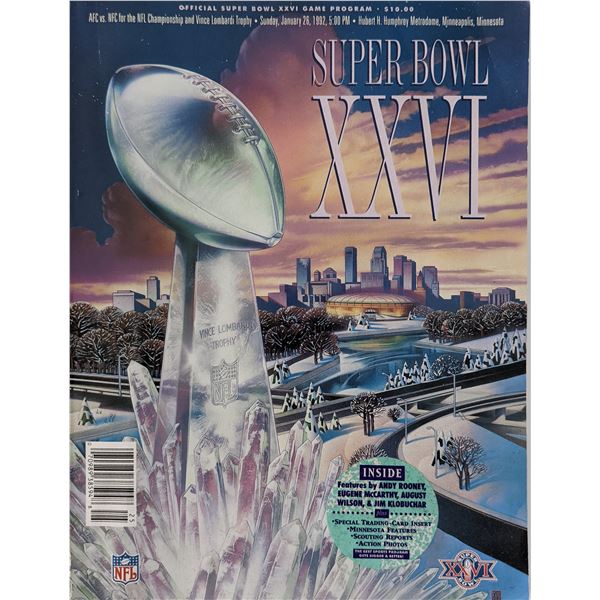 Super Bowl XXVI Magazine
