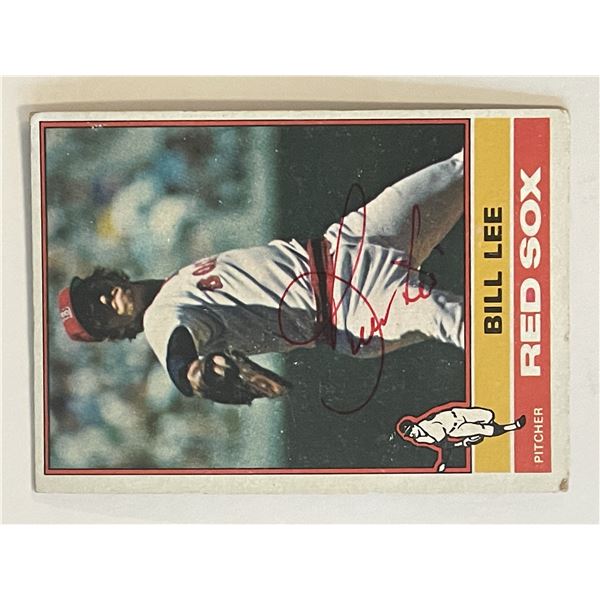 Boston Red Sox Bill Lee 1978 Topps #396 signed trading card