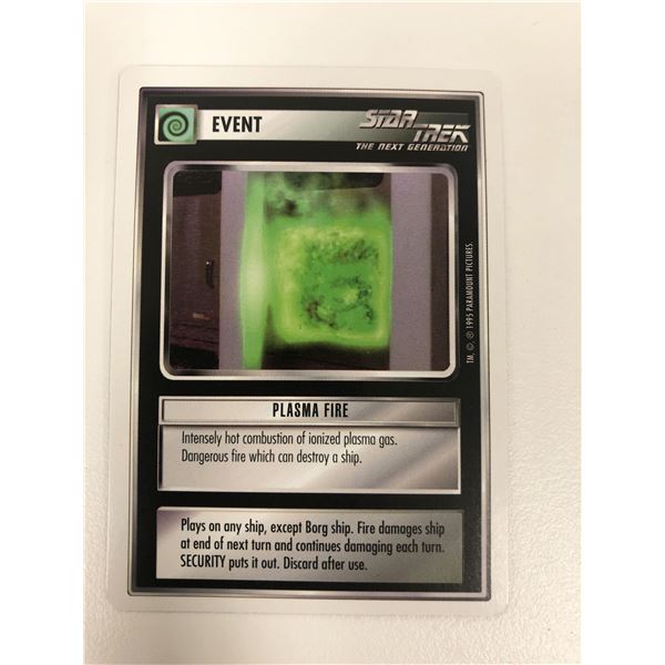 1995 Star Trek CCG Plasma Fire Event Card