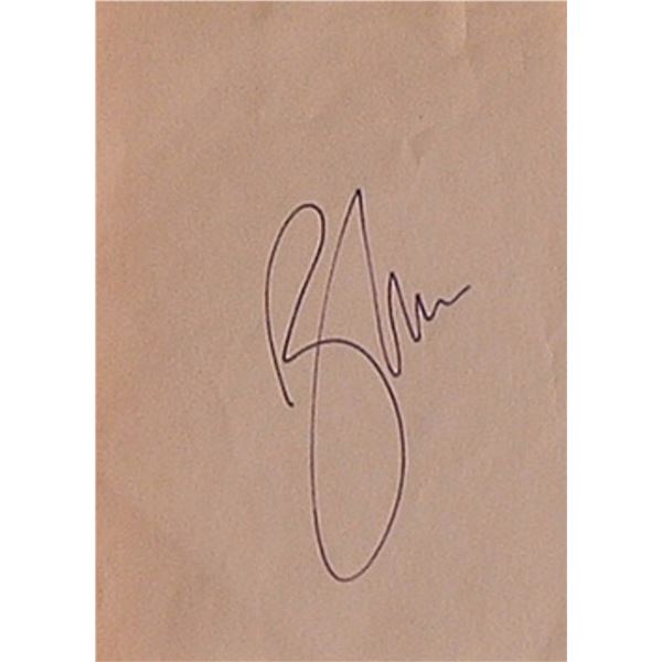 Roger Moore signature slip