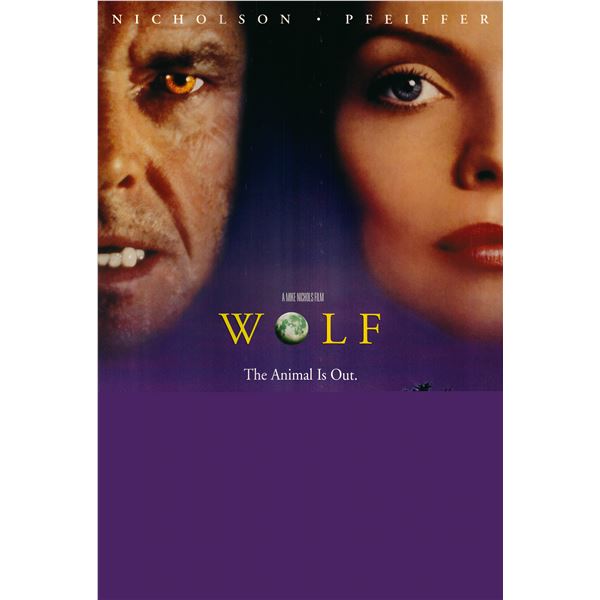 Wolf 1993 original one sheet movie poster