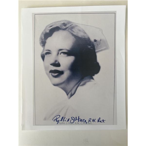 JFK Assassination Phyllis J. Hall, R.N signed photo