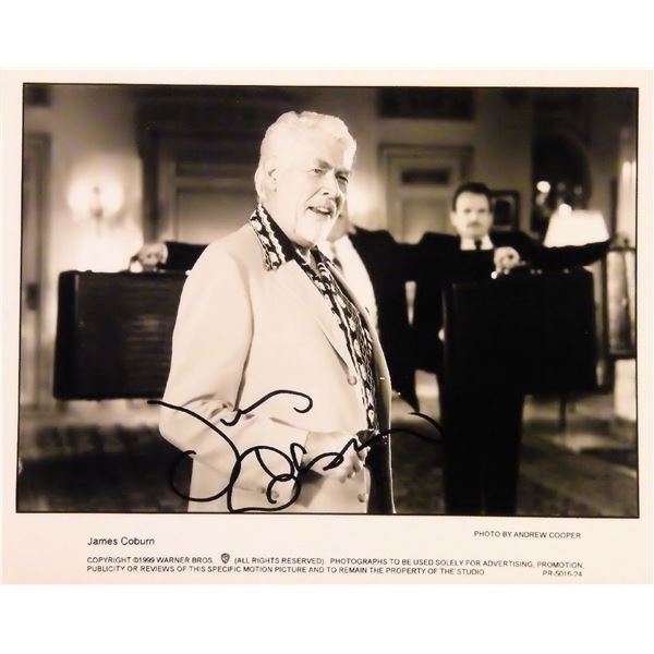 James Coburn signed photo