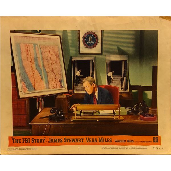 The  FBI Story 1959 original vintage lobby card