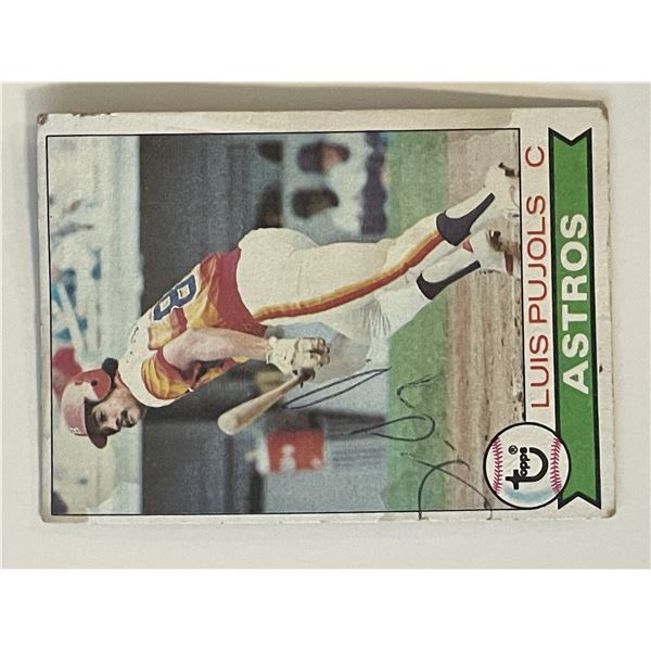 Houston Astros Luis Pujols 1979 Topps #139 signed trading card