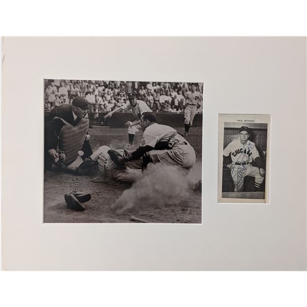 Paul Richards signed matted photo display