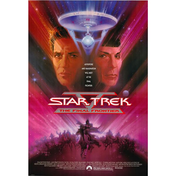 Star Trek V: The Final Frontier 1989 original vintage one sheet movie poster