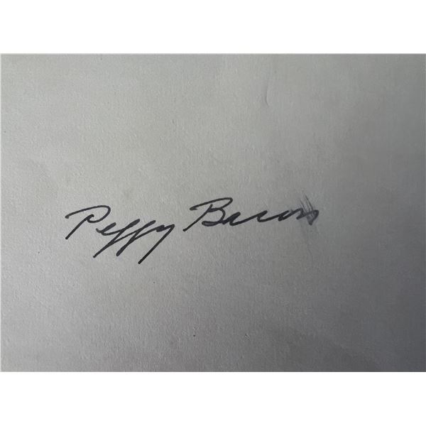 Peggy Bacon original signature
