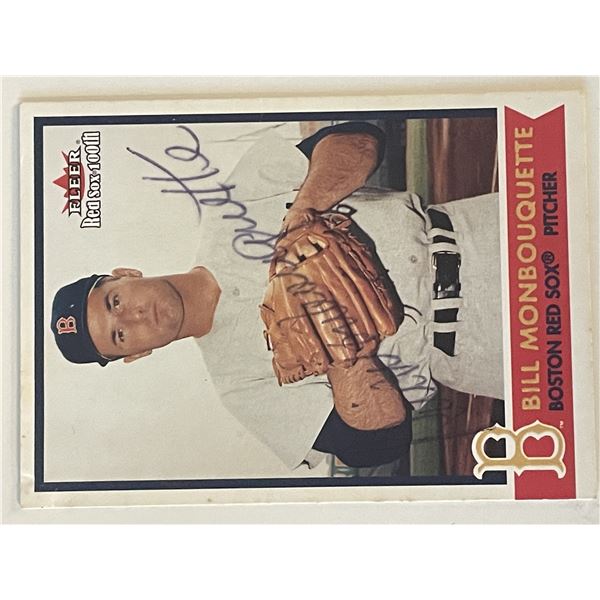 Red Sox Bill Monbouquette 2001 Fleer #20 signed trading card