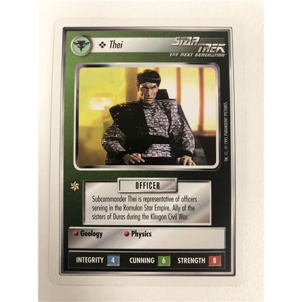 1995 Star Trek CCG Thei Officer Card