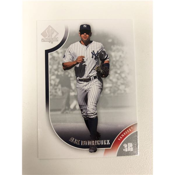 2009 SP Authentic #Q4QBS Alex Rodriguez baseball card