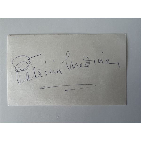 Actress Patricia Medina original signature