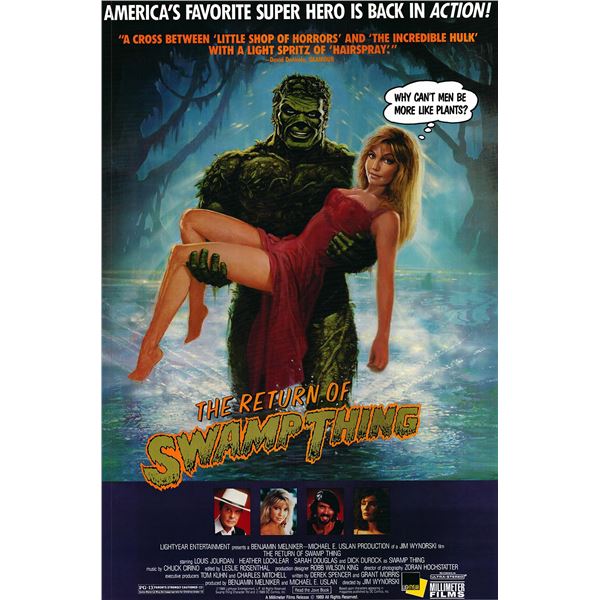 The Return of Swamp Thing 1989 original vintage movie poster