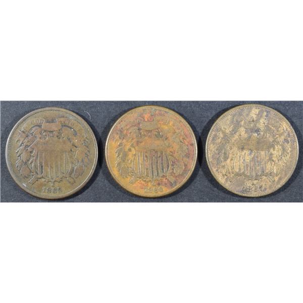 1865-67 TWO CENT PIECES CIR