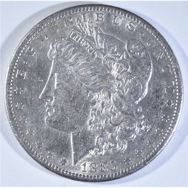 1885-S MORGAN DOLLAR AU