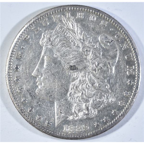 1889-S MORGAN DOLLAR AU