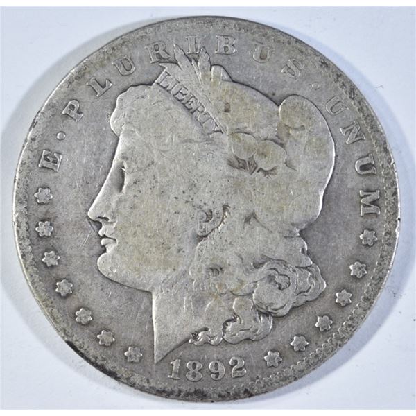 1892-S MORGAN DOLLAR VG