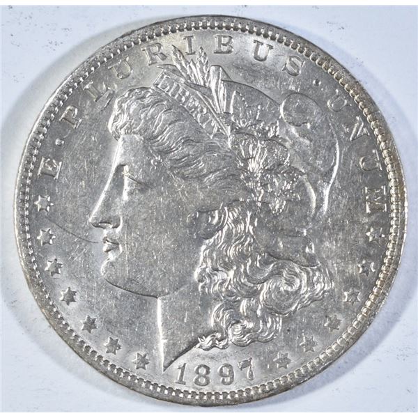 1897-O MORGAN DOLLAR AU